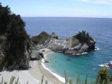 Beach Waterfall